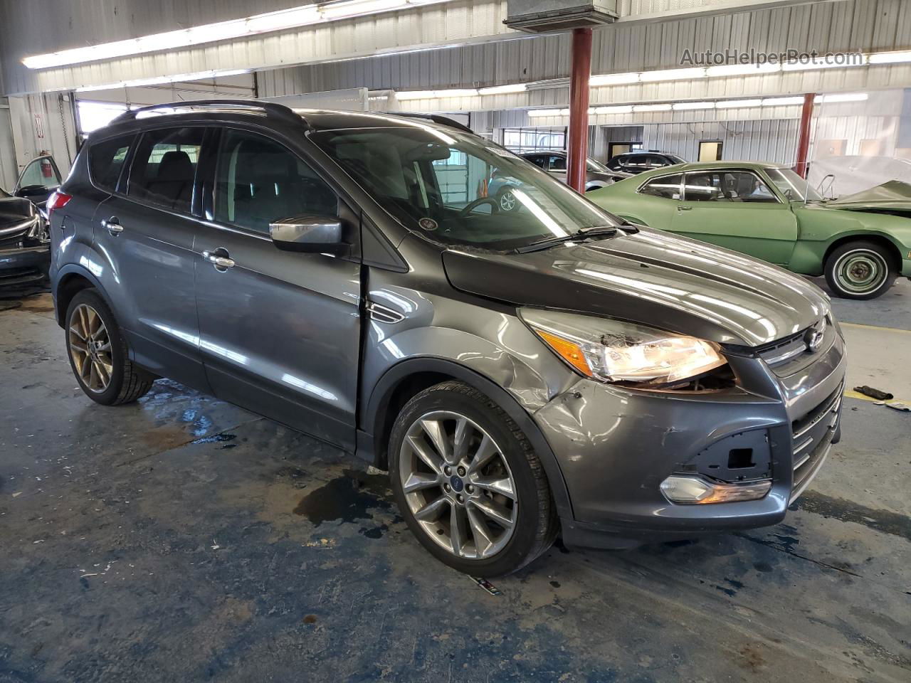 2014 Ford Escape Se Gray vin: 1FMCU0G97EUD82433