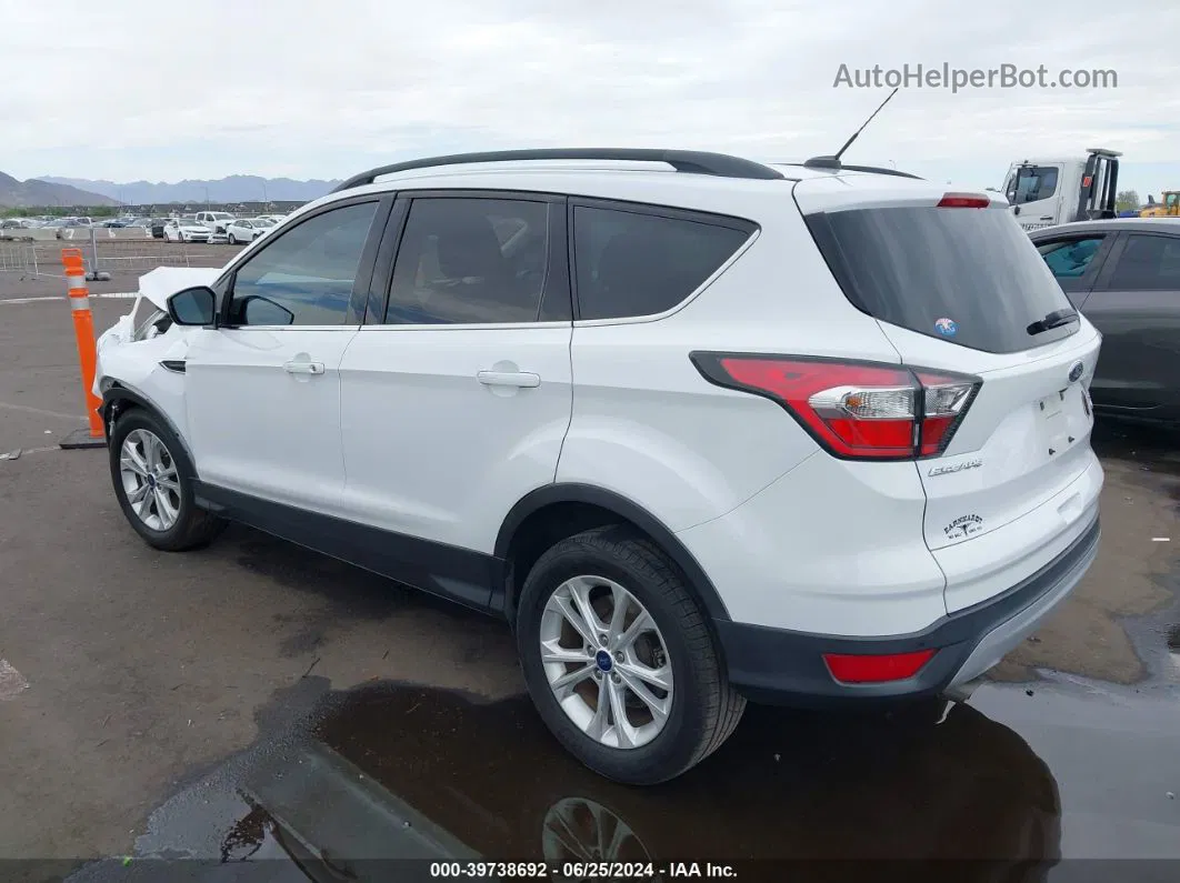 2017 Ford Escape Se White vin: 1FMCU0G97HUA25354