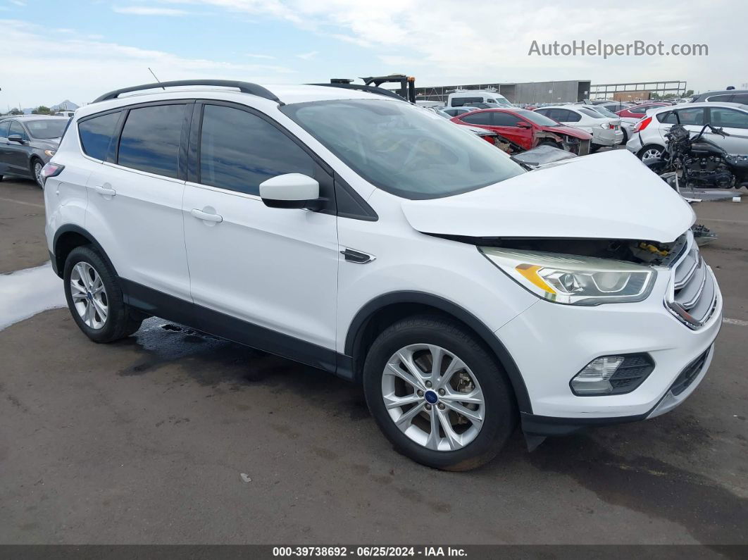 2017 Ford Escape Se White vin: 1FMCU0G97HUA25354