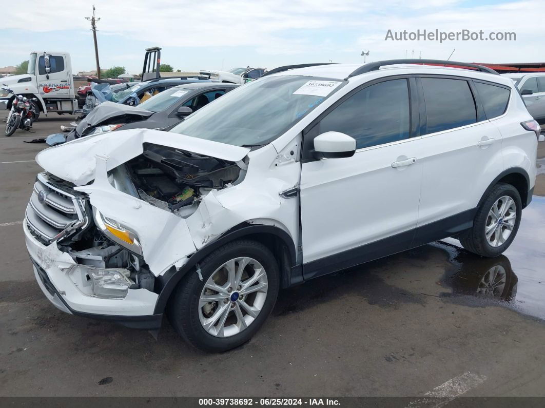 2017 Ford Escape Se White vin: 1FMCU0G97HUA25354