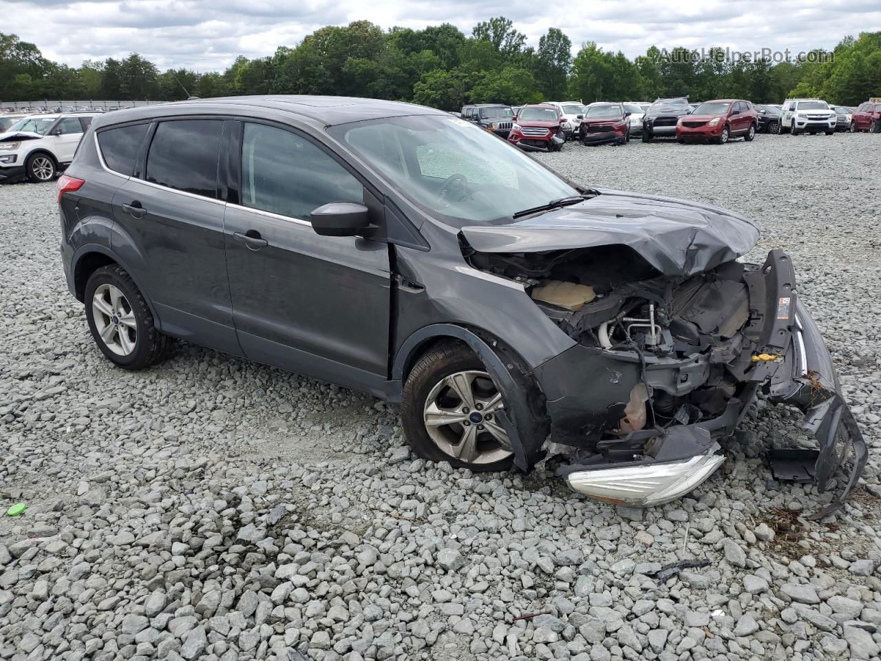 2015 Ford Escape Se Gray vin: 1FMCU0G98FUA10861