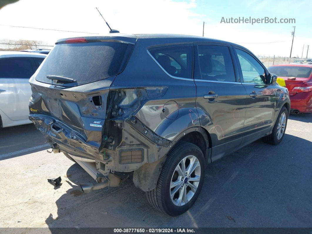 2017 Ford Escape Se Gray vin: 1FMCU0G98HUA83635