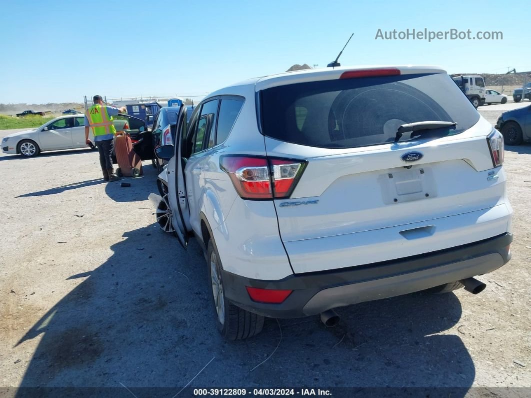 2017 Ford Escape Se White vin: 1FMCU0G98HUD67038