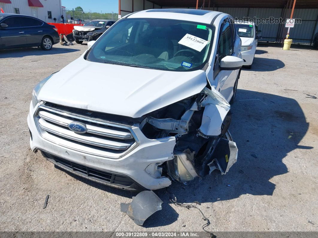 2017 Ford Escape Se White vin: 1FMCU0G98HUD67038