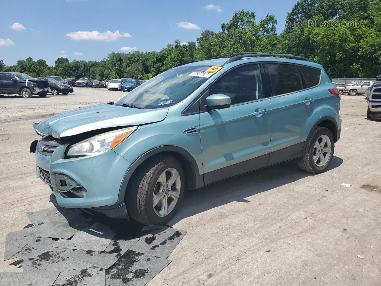 2013 Ford Escape Se Blue vin: 1FMCU0G99DUB06284