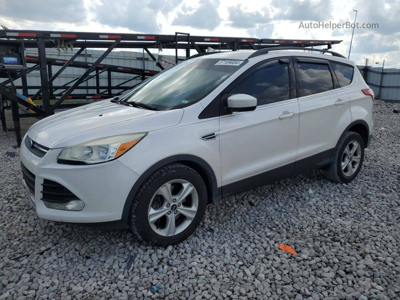 2014 Ford Escape Se White vin: 1FMCU0G99EUA70176