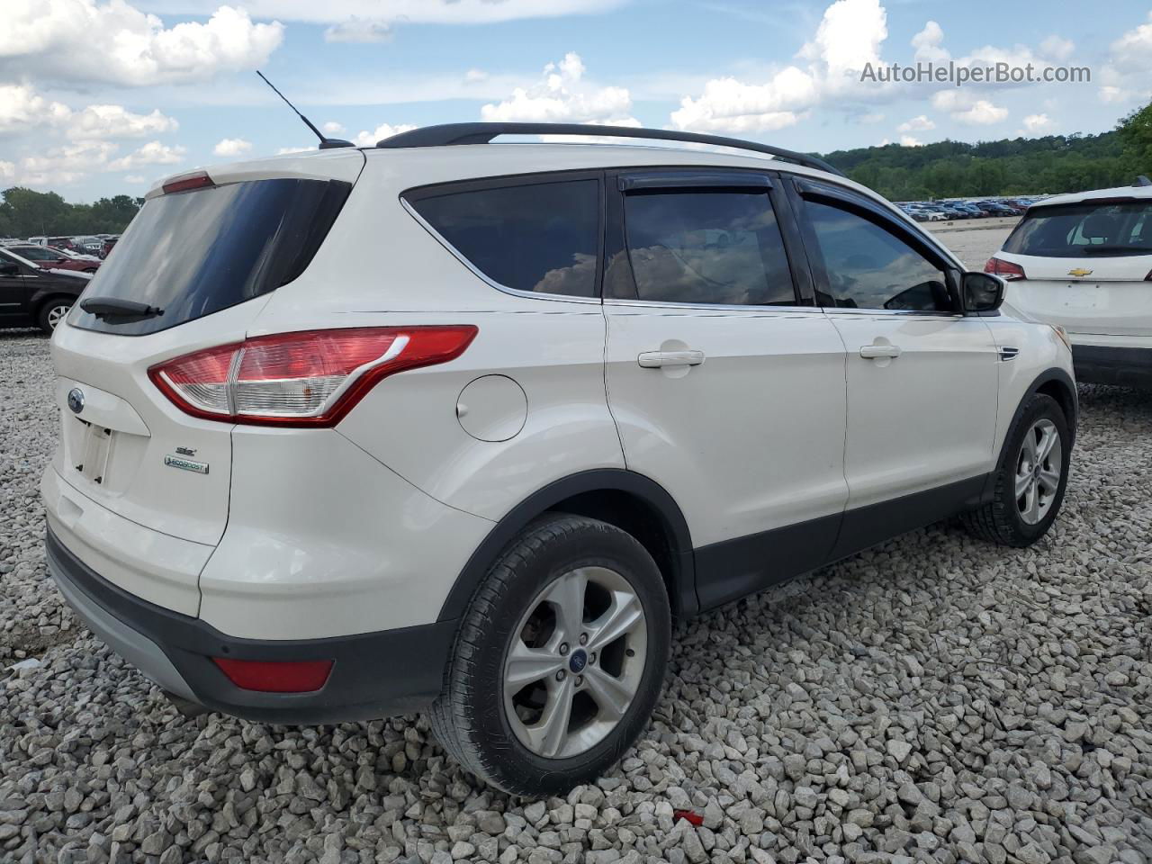 2014 Ford Escape Se White vin: 1FMCU0G99EUA70176