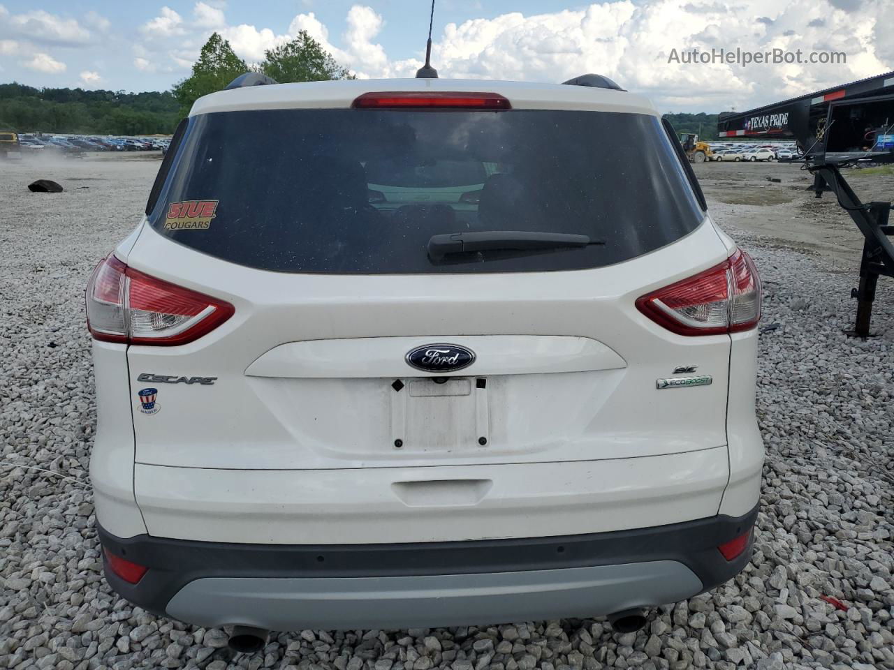 2014 Ford Escape Se White vin: 1FMCU0G99EUA70176