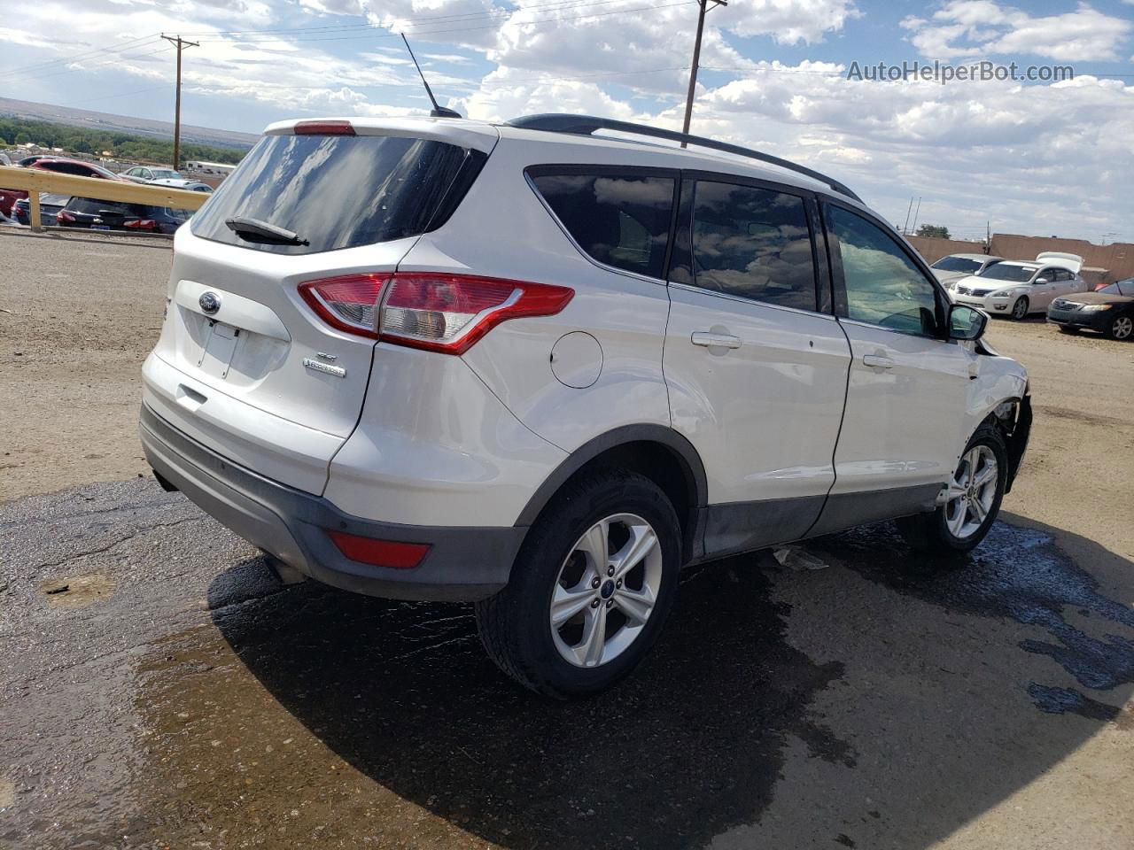 2014 Ford Escape Se White vin: 1FMCU0G99EUB61626