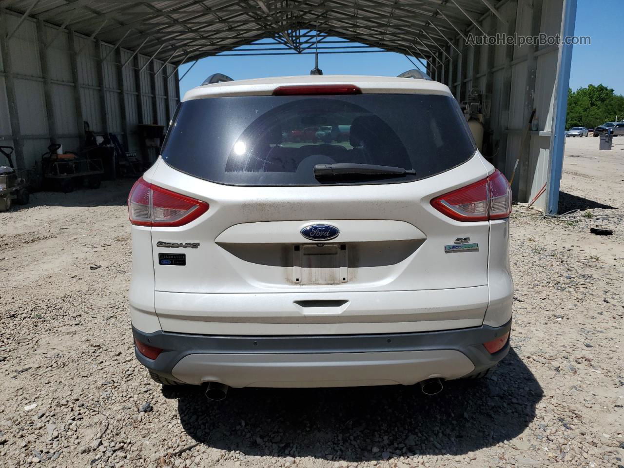 2015 Ford Escape Se White vin: 1FMCU0G99FUA66209