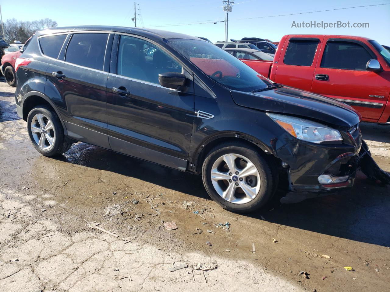 2015 Ford Escape Se Black vin: 1FMCU0G99FUB64317