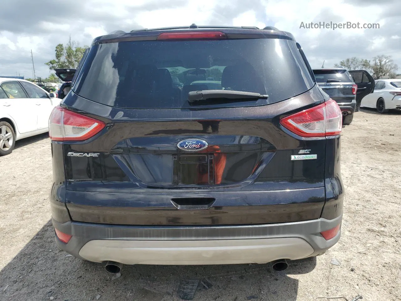 2013 Ford Escape Se Black vin: 1FMCU0G9XDUD49067