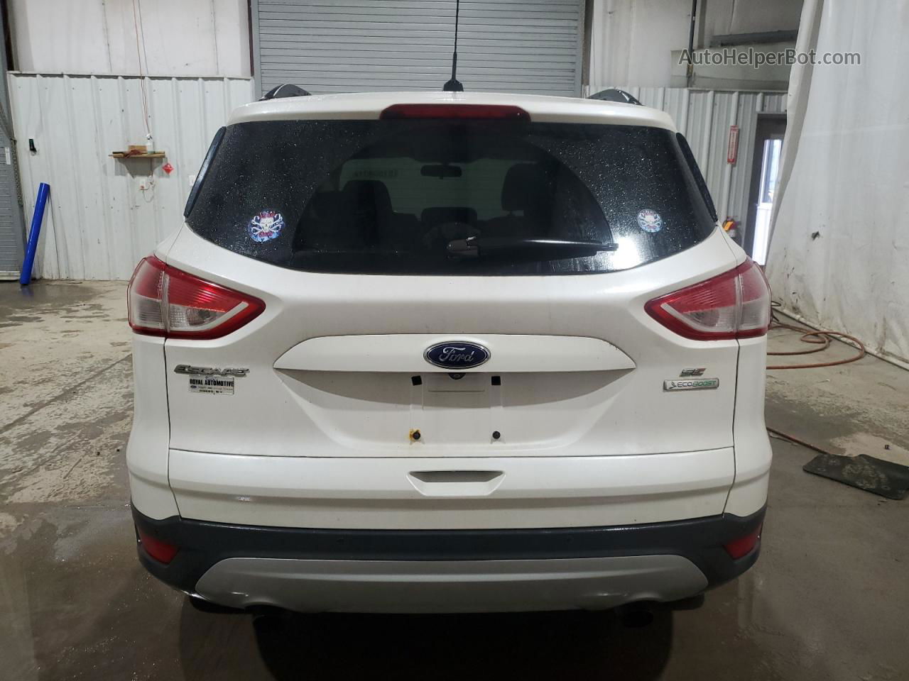 2014 Ford Escape Se White vin: 1FMCU0G9XEUB41949