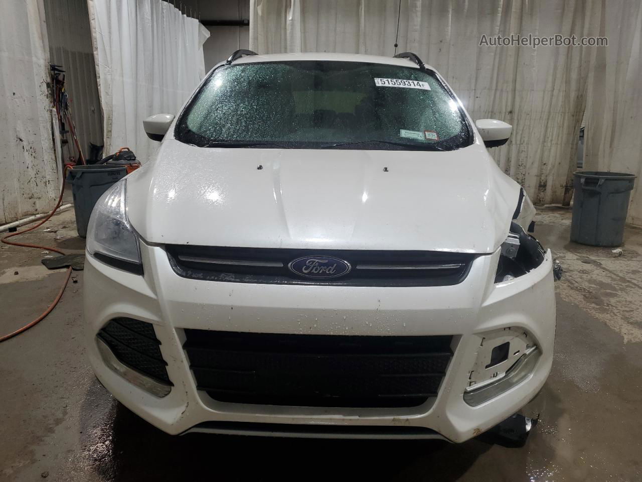 2014 Ford Escape Se White vin: 1FMCU0G9XEUB41949