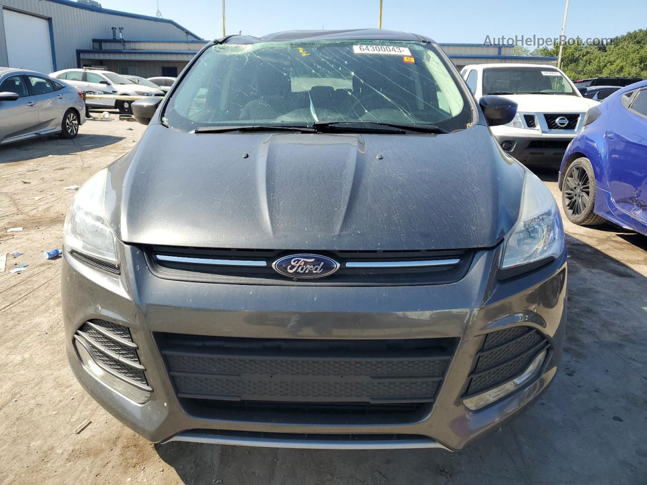 2015 Ford Escape Se Gray vin: 1FMCU0G9XFUA80801