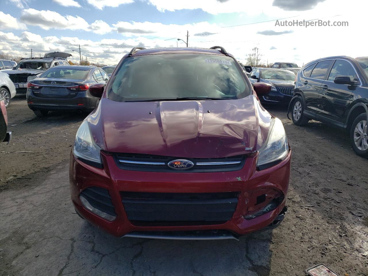 2015 Ford Escape Se Красный vin: 1FMCU0G9XFUB45839