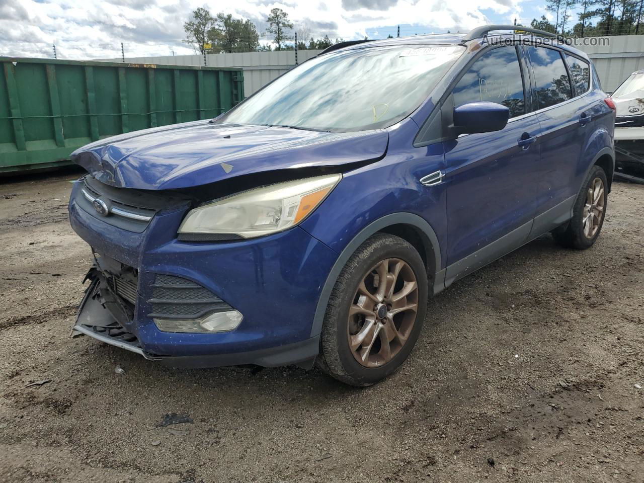 2016 Ford Escape Se Blue vin: 1FMCU0G9XGUB19419