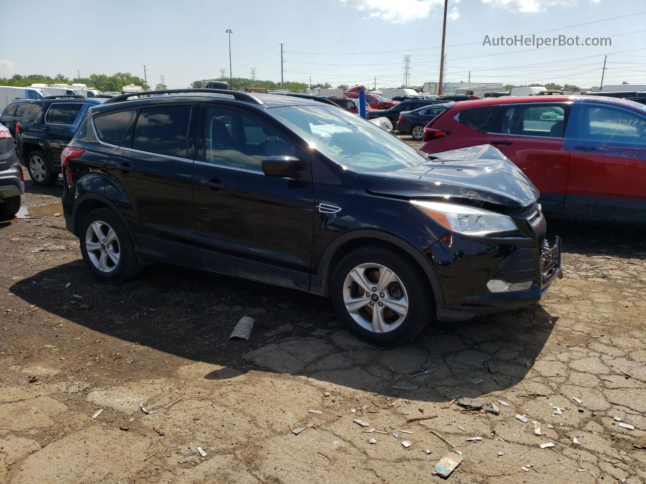 2016 Ford Escape Se Black vin: 1FMCU0G9XGUB44529