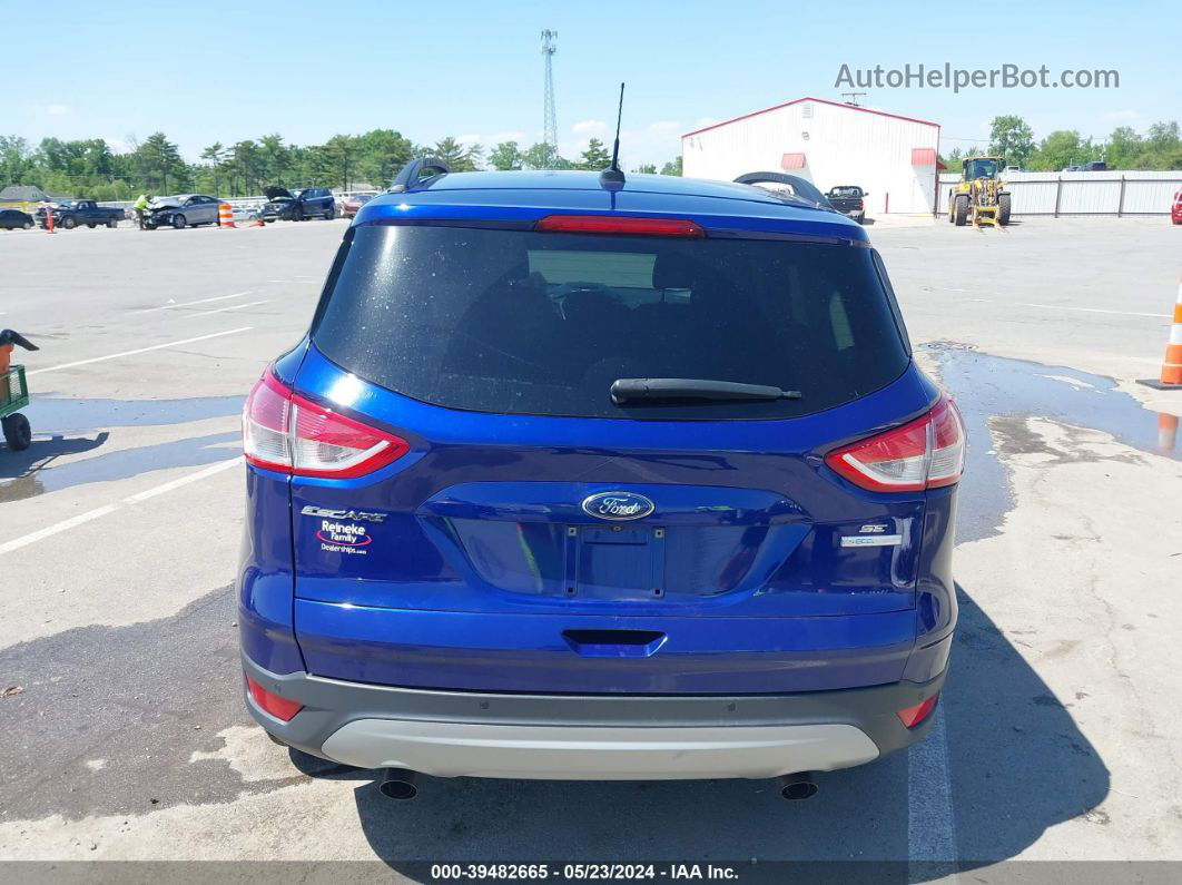 2016 Ford Escape Se Blue vin: 1FMCU0G9XGUB94265