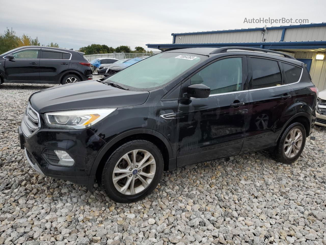 2017 Ford Escape Se Black vin: 1FMCU0G9XHUA11111