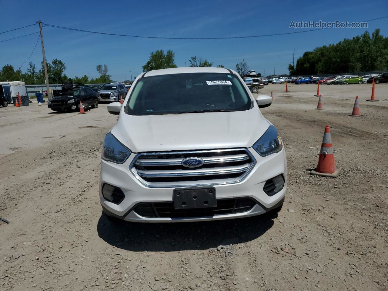 2017 Ford Escape Se White vin: 1FMCU0GD0HUB14638