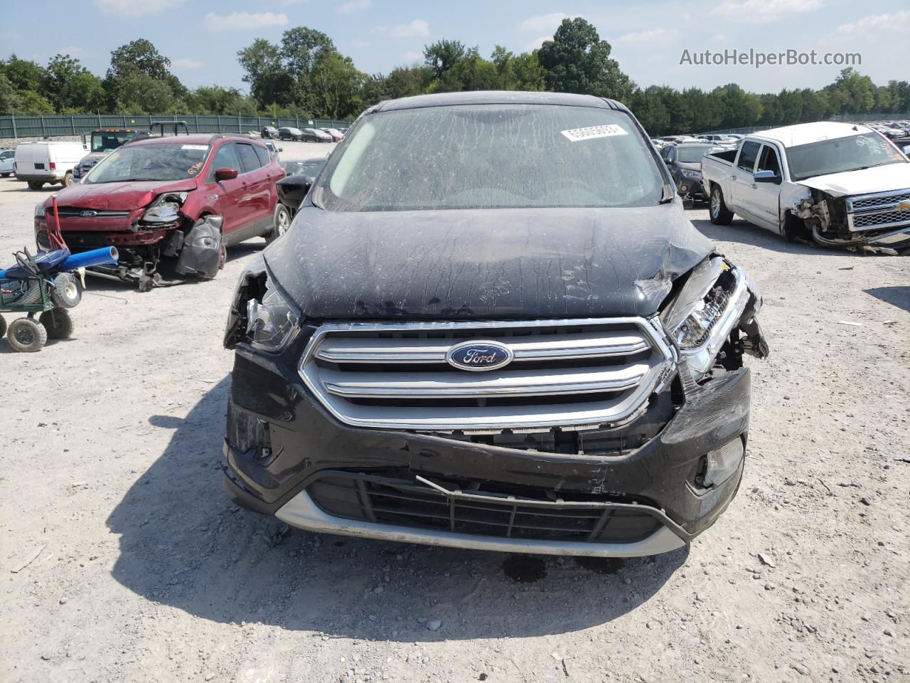 2017 Ford Escape Se Черный vin: 1FMCU0GD0HUC86443