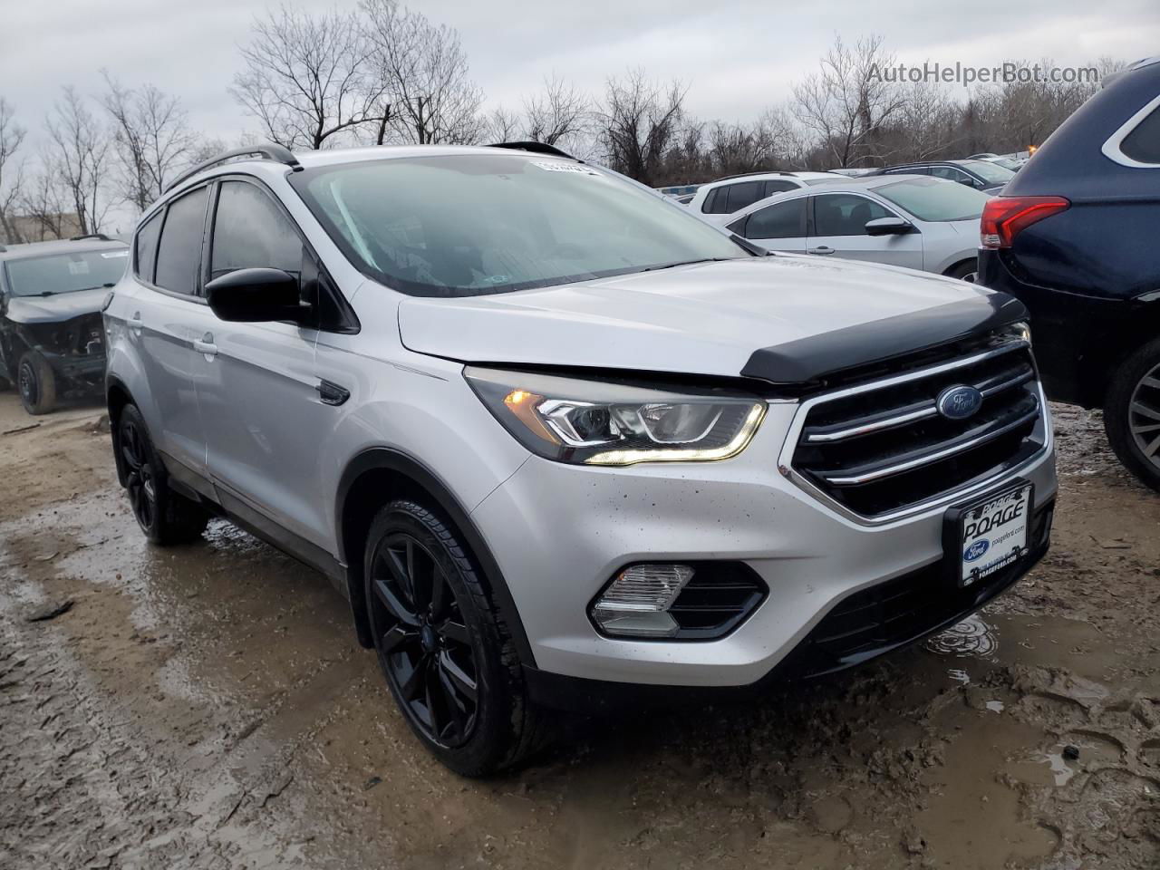 2017 Ford Escape Se Silver vin: 1FMCU0GD0HUD52067