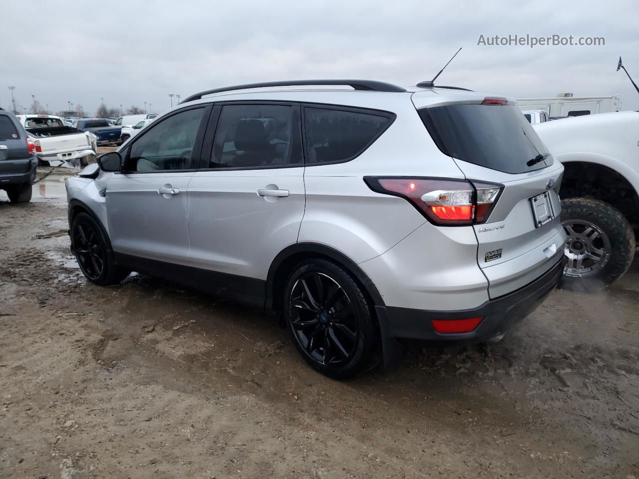 2017 Ford Escape Se Silver vin: 1FMCU0GD0HUD52067