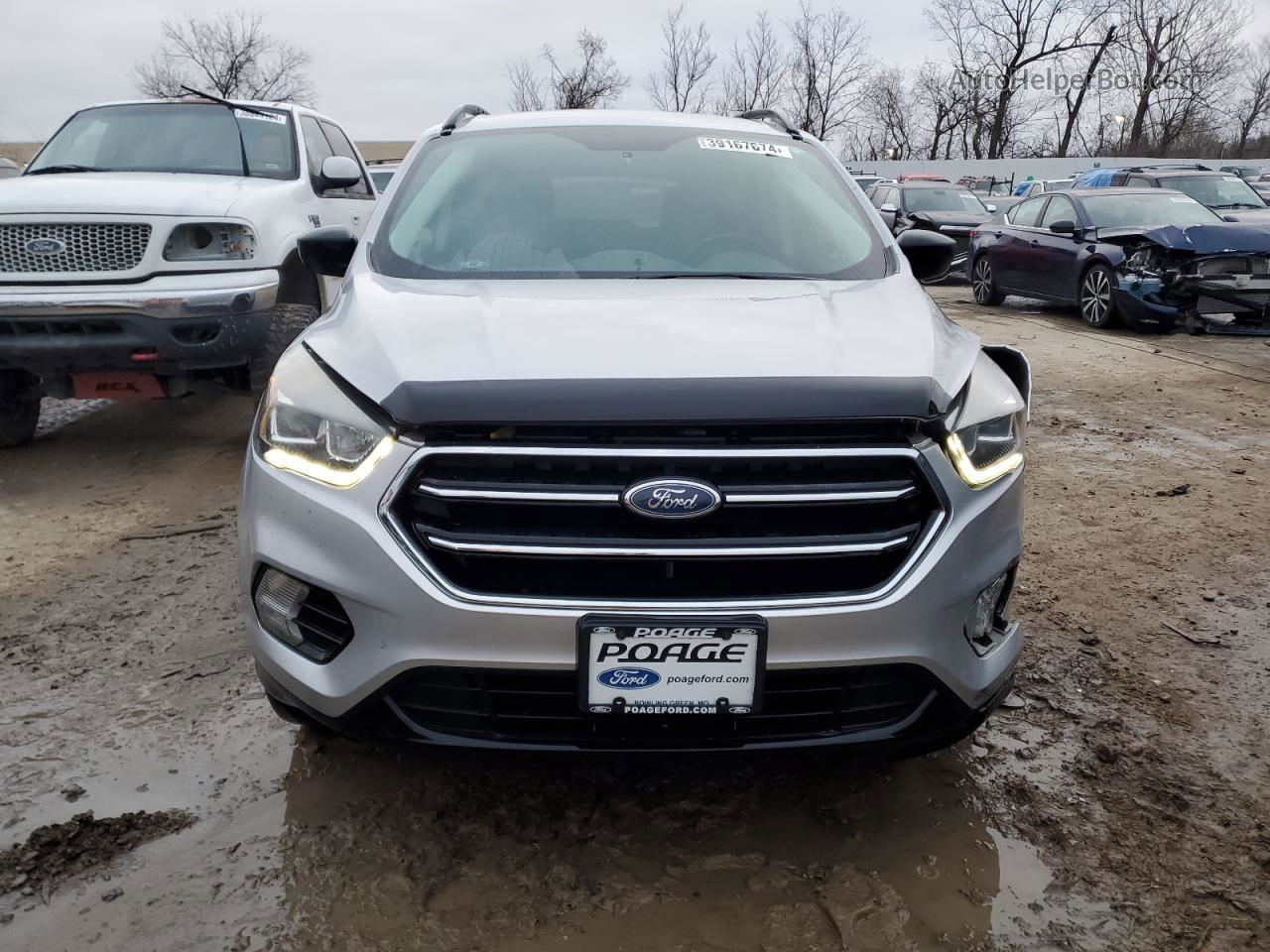 2017 Ford Escape Se Silver vin: 1FMCU0GD0HUD52067