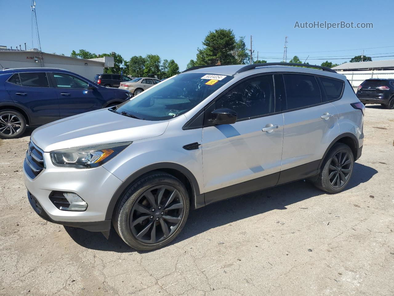 2017 Ford Escape Se Silver vin: 1FMCU0GD0HUE68286