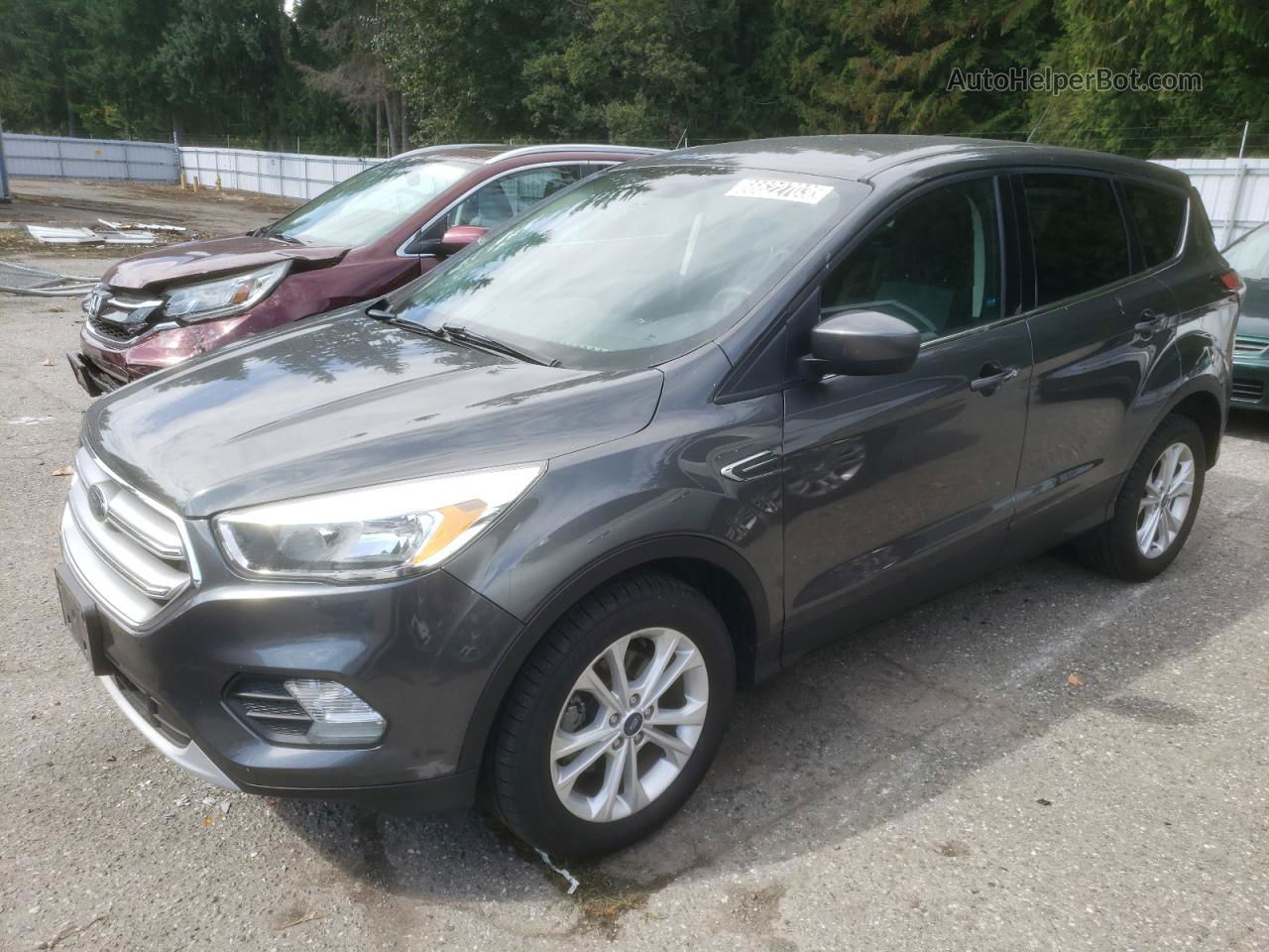 2017 Ford Escape Se Gray vin: 1FMCU0GD0HUE75710