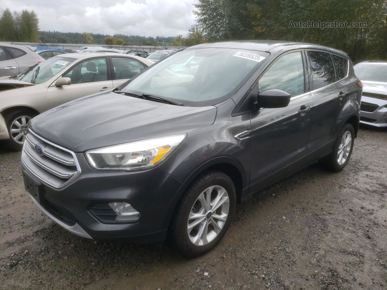 2017 Ford Escape Se Gray vin: 1FMCU0GD0HUE75710