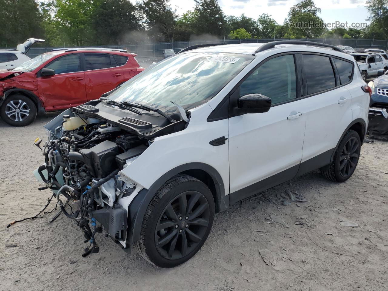 2019 Ford Escape Se Белый vin: 1FMCU0GD0KUA26793