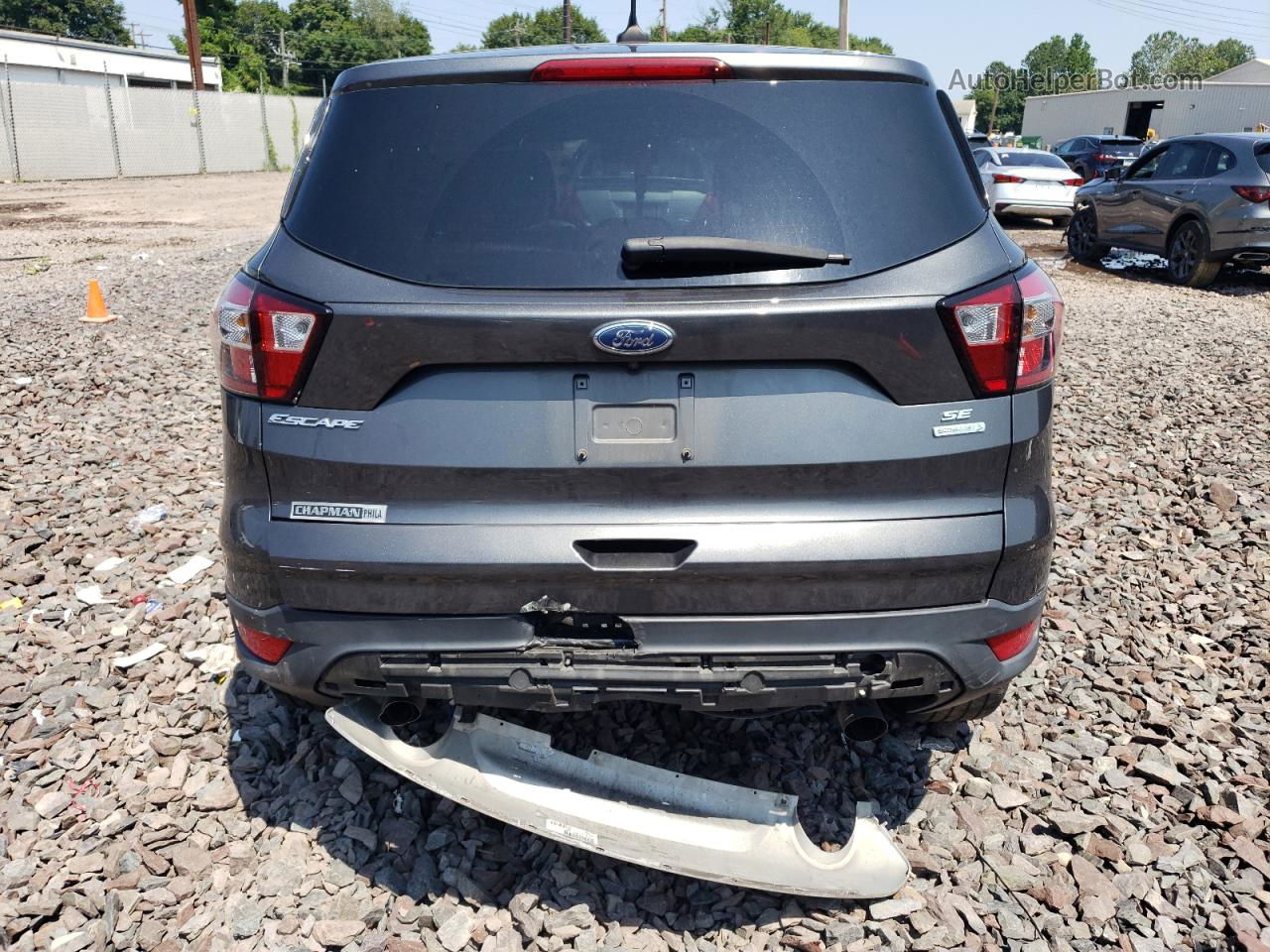 2019 Ford Escape Se Gray vin: 1FMCU0GD0KUA86430