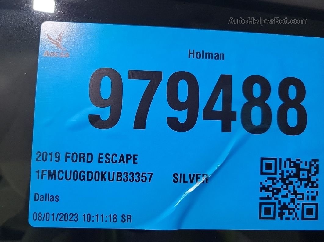 2019 Ford Escape Se Unknown vin: 1FMCU0GD0KUB33357