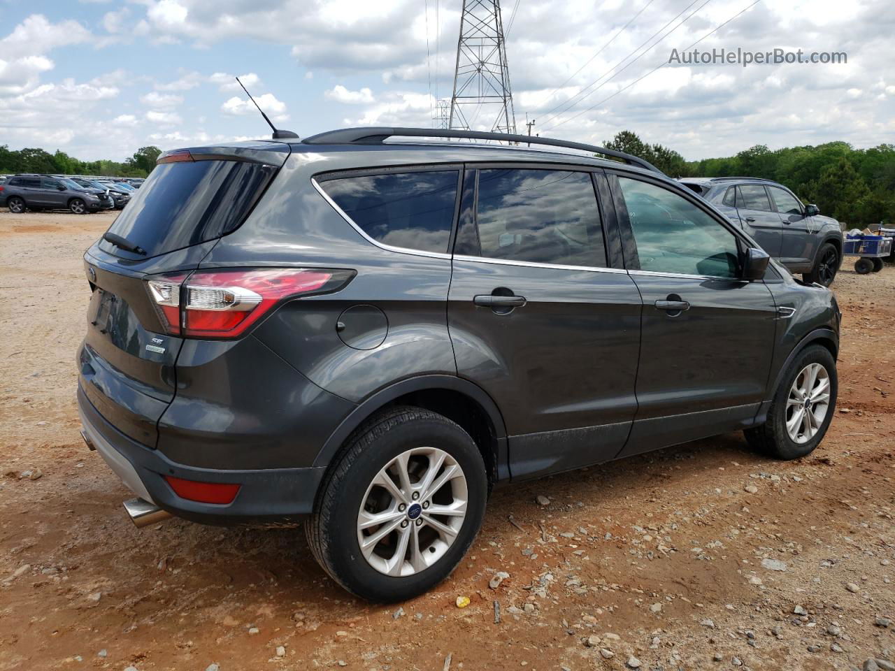 2017 Ford Escape Se Серый vin: 1FMCU0GD1HUA57673