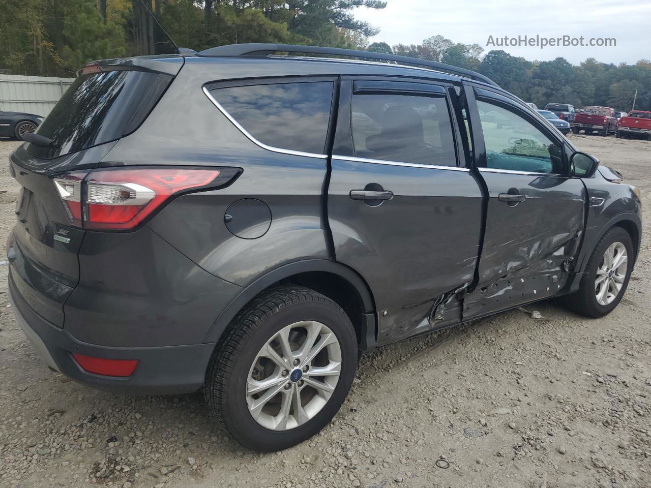 2017 Ford Escape Se Gray vin: 1FMCU0GD1HUC06955