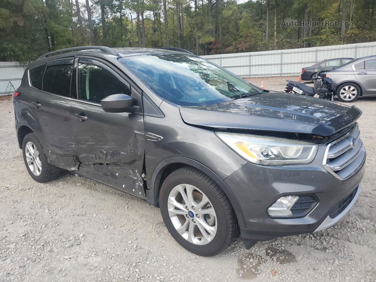 2017 Ford Escape Se Gray vin: 1FMCU0GD1HUC06955