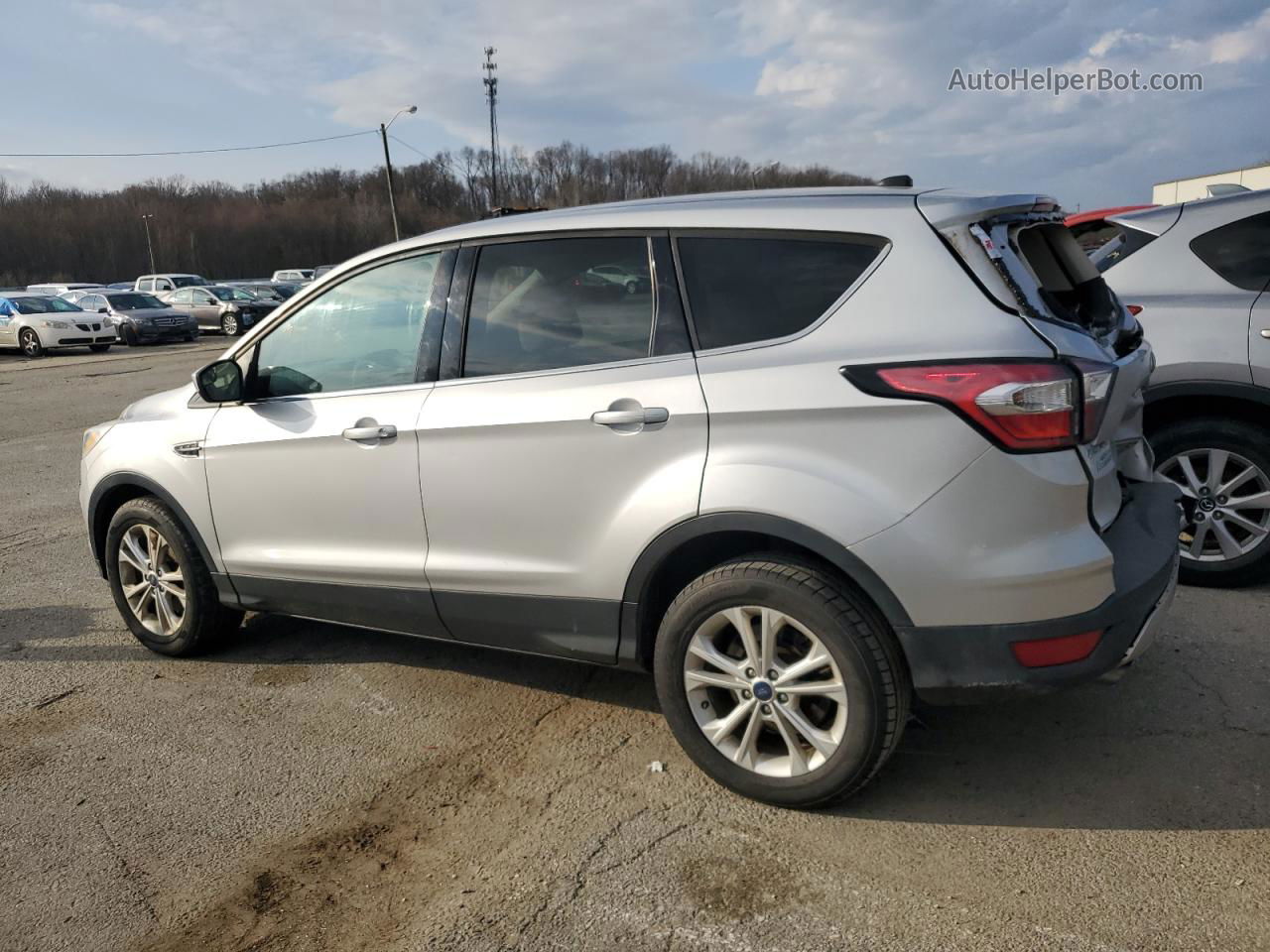 2017 Ford Escape Se Silver vin: 1FMCU0GD1HUC68131