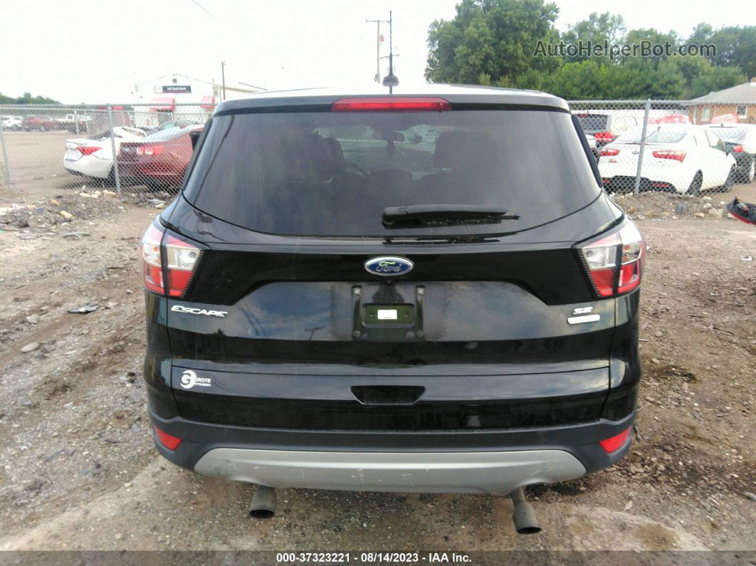 2017 Ford Escape Se Черный vin: 1FMCU0GD1HUD25394