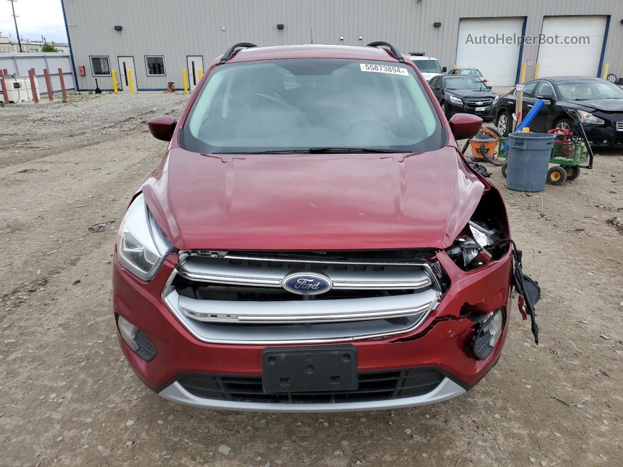 2017 Ford Escape Se Красный vin: 1FMCU0GD1HUD82954