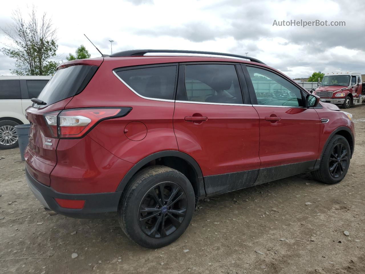 2017 Ford Escape Se Красный vin: 1FMCU0GD1HUD82954