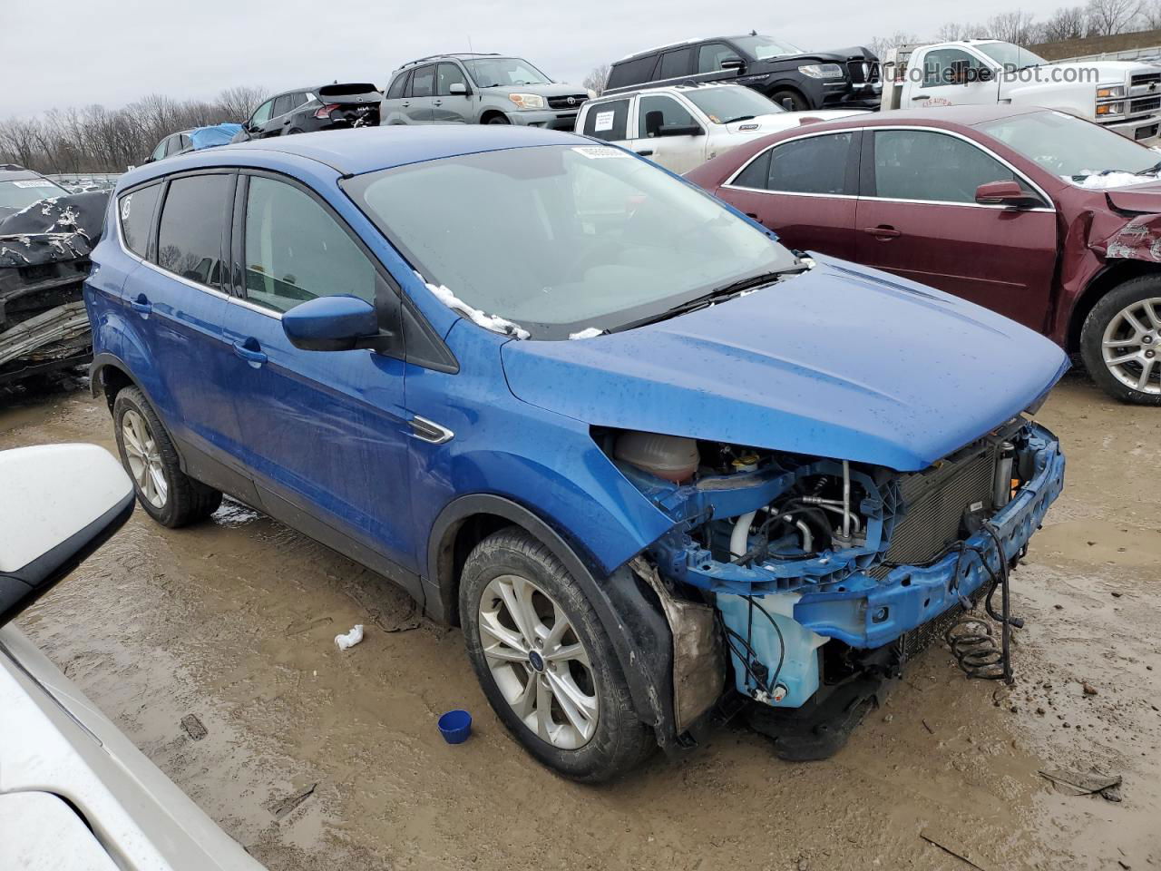 2017 Ford Escape Se Blue vin: 1FMCU0GD1HUE57989