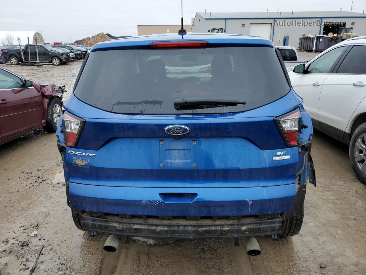 2017 Ford Escape Se Blue vin: 1FMCU0GD1HUE57989