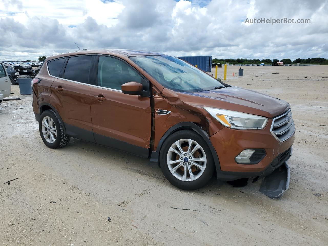 2017 Ford Escape Se Brown vin: 1FMCU0GD1HUE65154