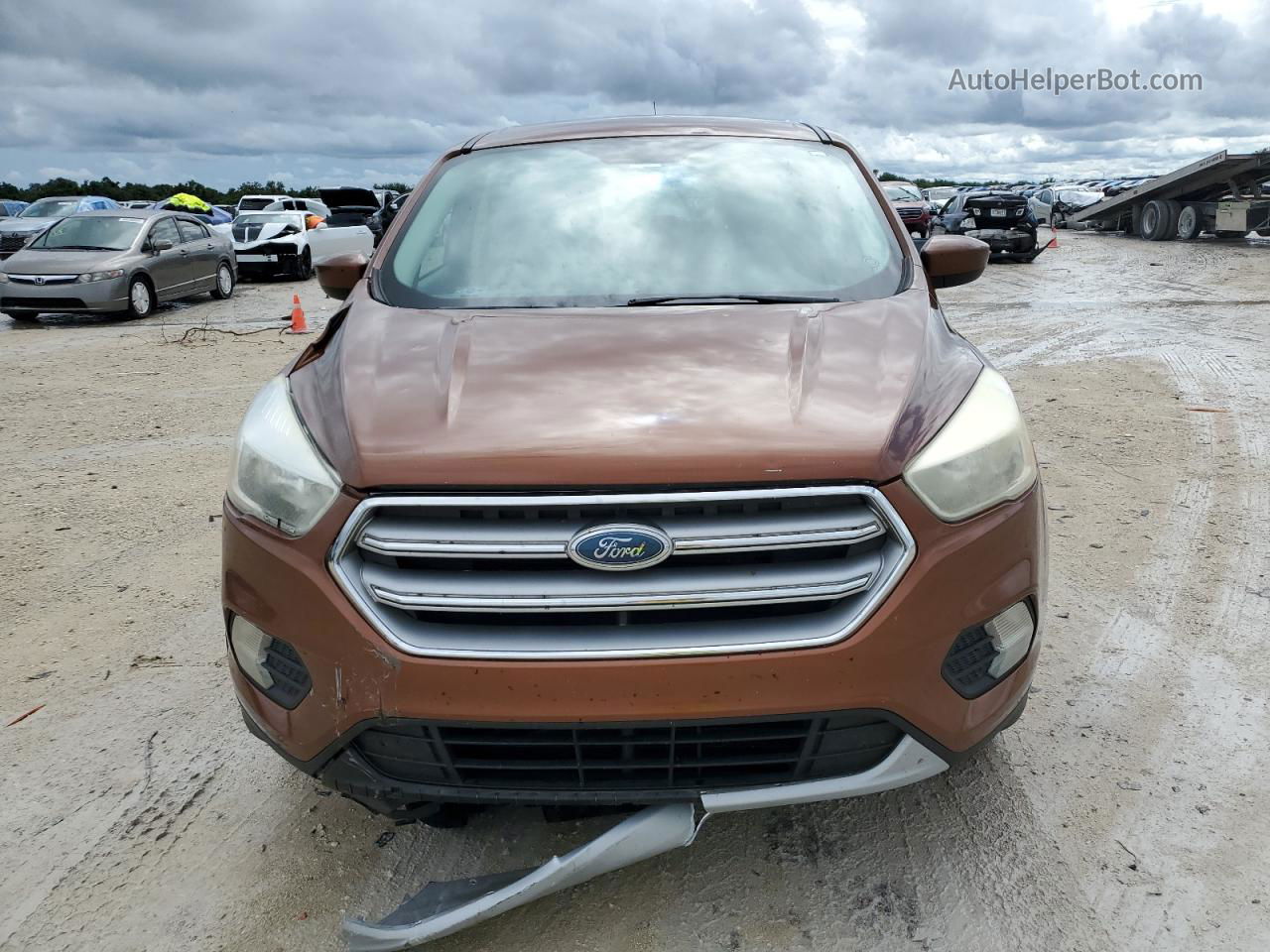 2017 Ford Escape Se Brown vin: 1FMCU0GD1HUE65154