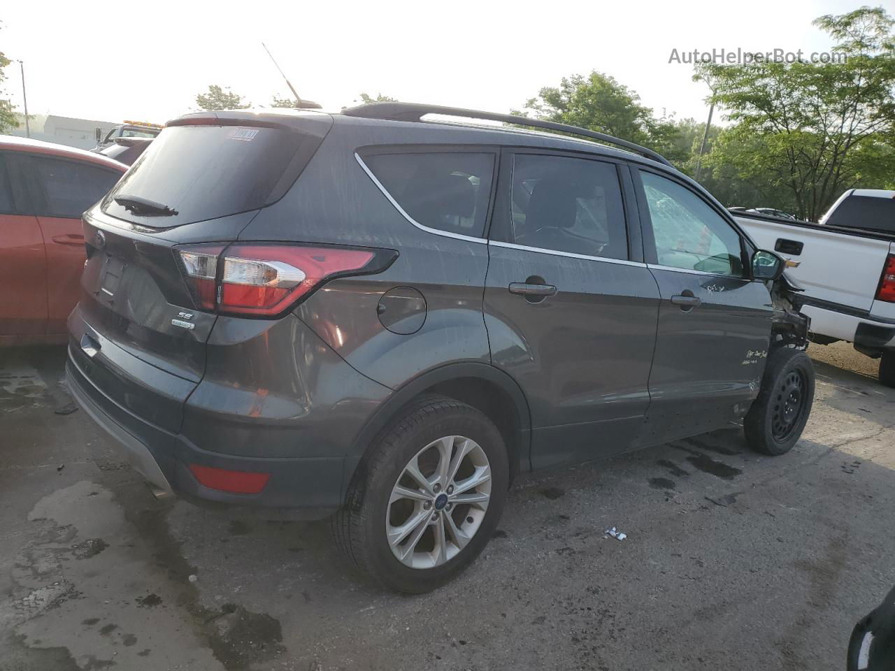 2017 Ford Escape Se Gray vin: 1FMCU0GD1HUE90815