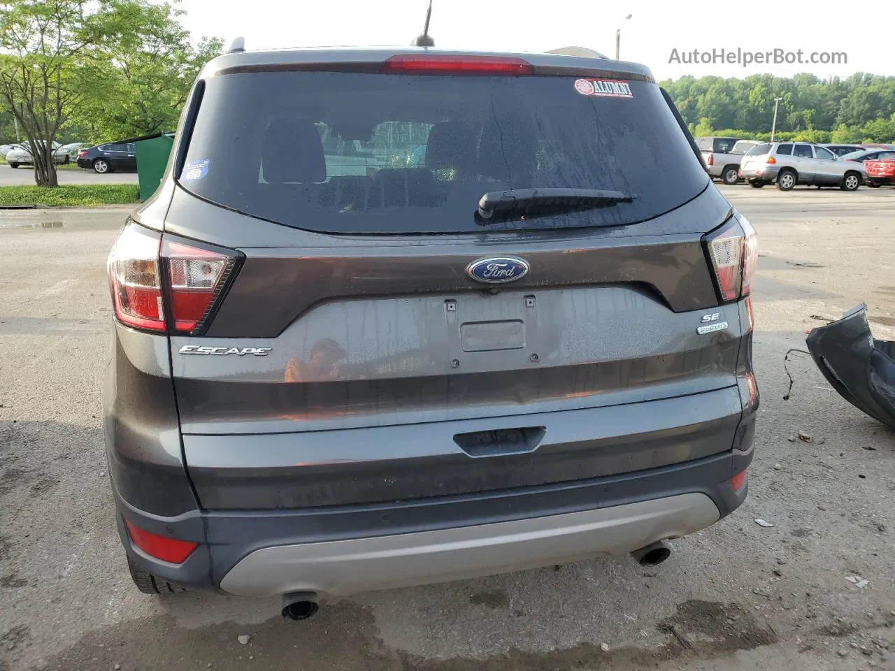 2017 Ford Escape Se Gray vin: 1FMCU0GD1HUE90815