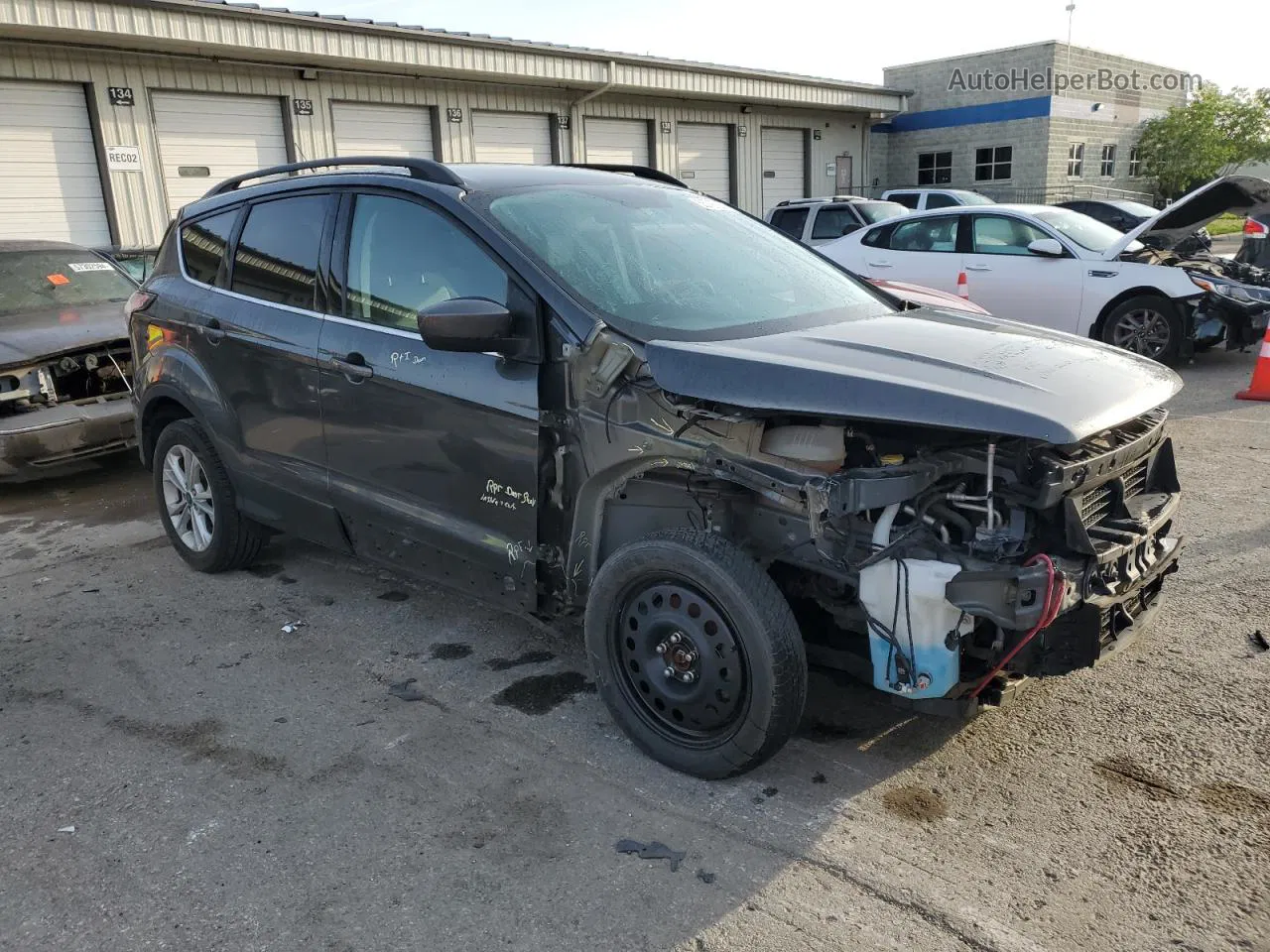 2017 Ford Escape Se Gray vin: 1FMCU0GD1HUE90815