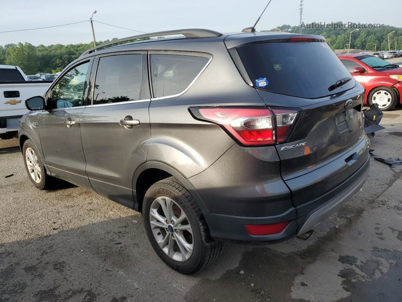 2017 Ford Escape Se Gray vin: 1FMCU0GD1HUE90815